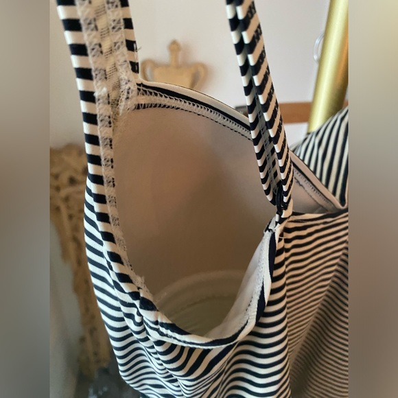 Niptuck Swim, Off-white & Black Stripe, One Piece. Never Worn.  Size US6 CAN8 - Picture 9 of 14